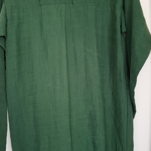 MANGO Lyocell Green Belted Wide Leg Jumpsuit - Picture 9 of 9
